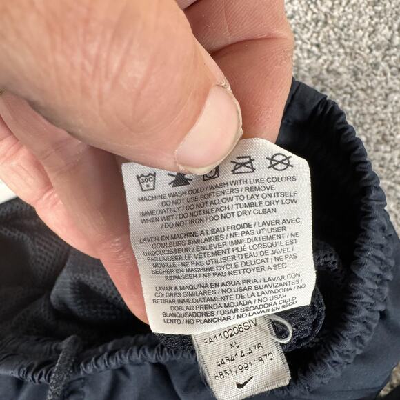 Nike Pants Mens XL Blue Windbreaker Track Warm Up Zip Leg Mesh Lined 443414-476 - Picture 12 of 16